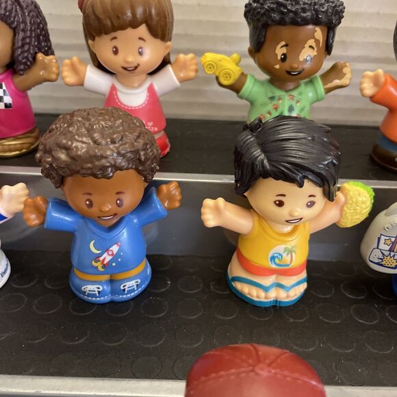 Fisher Price Little People Mixed Figure Lot Of 11 School Children Vitiligo - Picture 10 of 12
